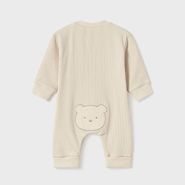 Mayoral Baby Boy Beige Bear Coverall