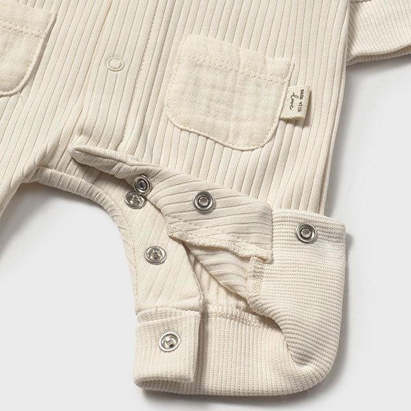 Mayoral Baby Boy Beige Bear Coverall