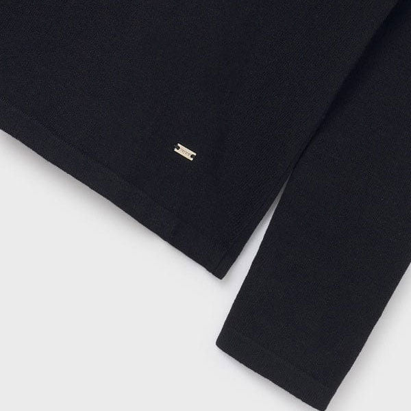 Mayoral Girls Black Turtleneck Top