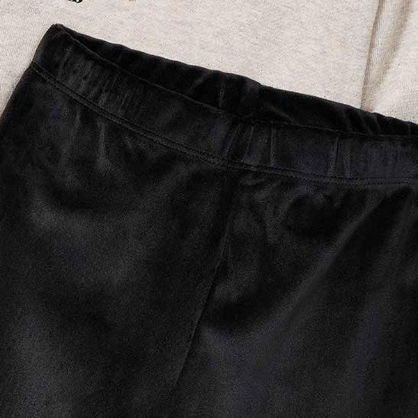 Mayoral Girls Black Velvet Leggings