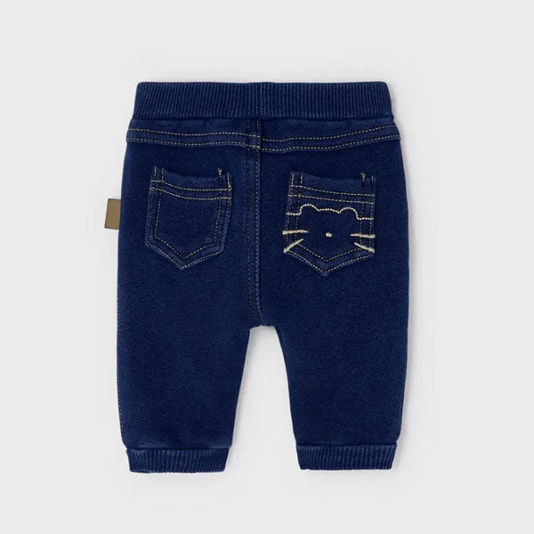 Mayoral Blue Bubble Pants with Fur Lining