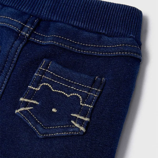 Mayoral Blue Bubble Pants with Fur Lining
