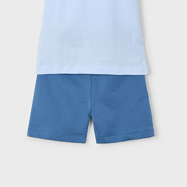Mayoral Boys Blue Jersey Shorts