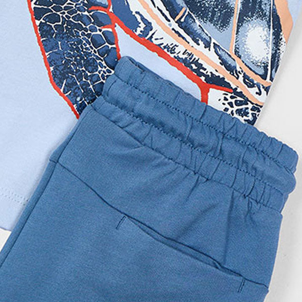 Mayoral Boys Blue Jersey Shorts