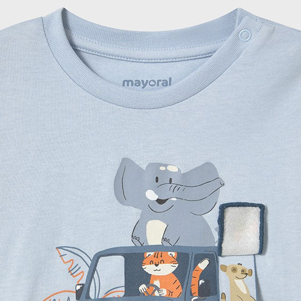 Mayoral Boys Safari Truck Blue Top