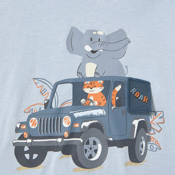 Mayoral Boys Safari Truck Blue Top