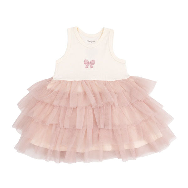 Angel Dear Bow Tank Layered Tule Dress