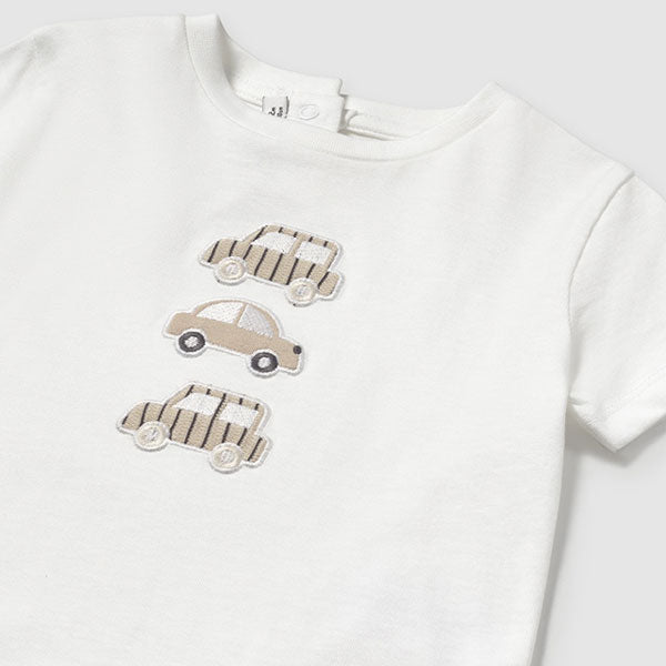 Mayoral Cars Top Shorts Hat Set