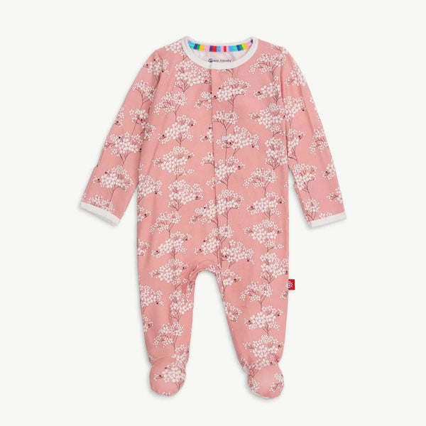 Magnetic Me Cherry Blossom Floral Modal Footie