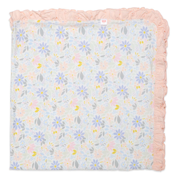Magnetic Me Darby Floral Ruffle Baby Blanket