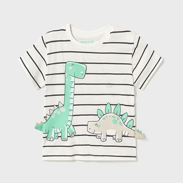 Mayoral Boys Dinos Striped Top