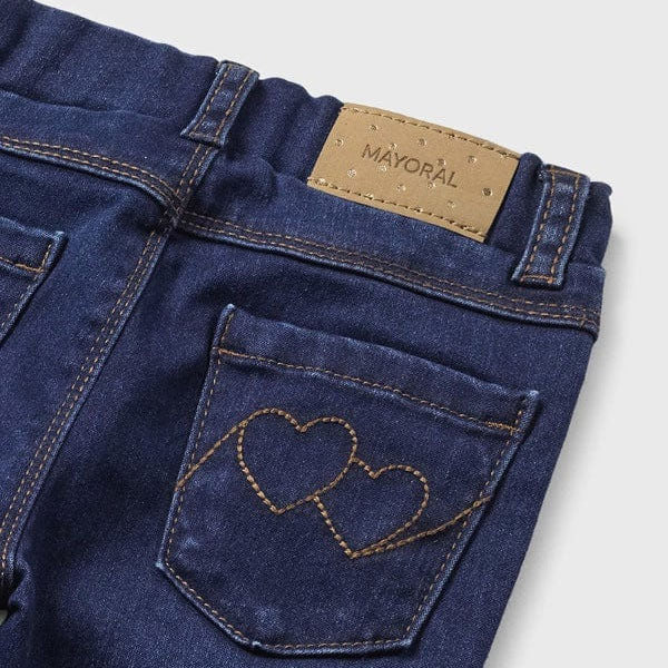 Mayoral Baby Girls Dark Blue Denim Skinny Jeans Pants