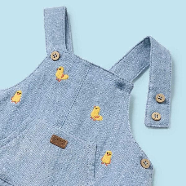 Mayoral Baby Boys Denim Duck Overall Top Set