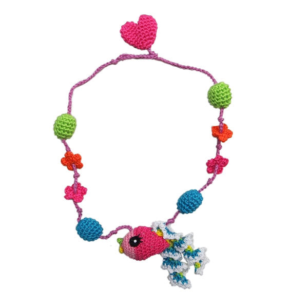 Lemon Loves Lime Rainbow Fish Necklace