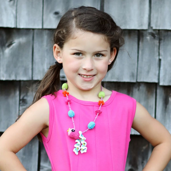 Lemon Loves Lime Rainbow Fish Necklace