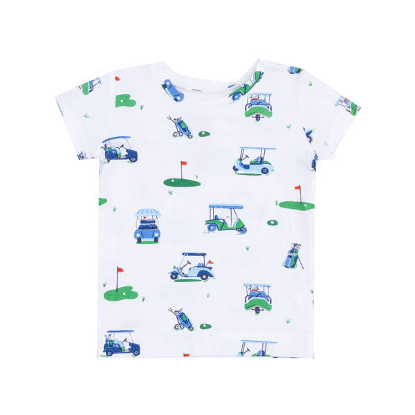 Angel Dear Boys or Girls Blue Golf Carts Pajama Short Set