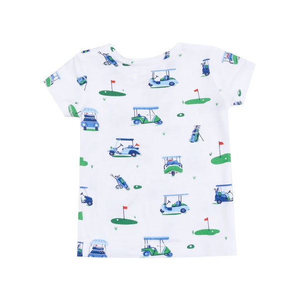 Angel Dear Boys or Girls Blue Golf Carts Pajama Short Set