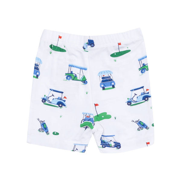 Angel Dear Boys or Girls Blue Golf Carts Pajama Short Set
