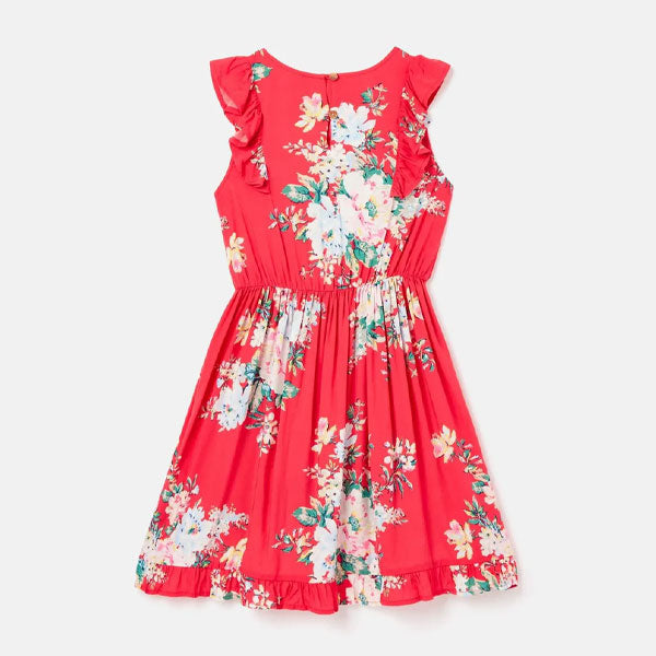 Joules Floral Woven Flutter Dress
