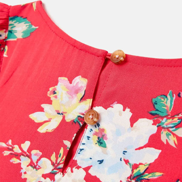 Joules Floral Woven Flutter Dress