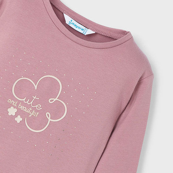 Mayoral Girl Rose Pink Cutie T-Shirt Top