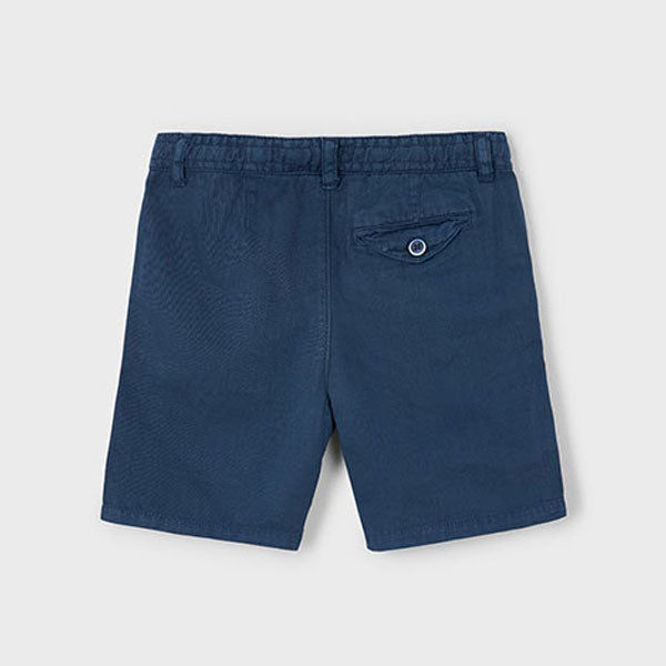 Mayoral Boys Navy Drawstring Linen Shorts