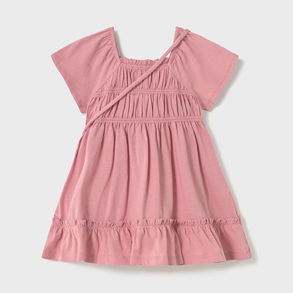 Mayoral Girls Pink Dress with Purse