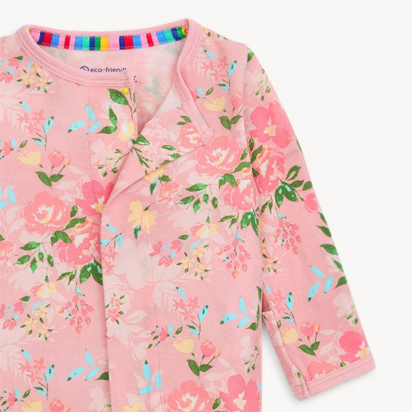 Magnetic Me Ainslee Pink Floral Modal Footie