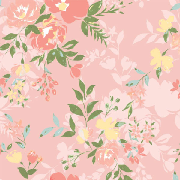 Magnetic Me Ainslee Pink Floral Modal Footie