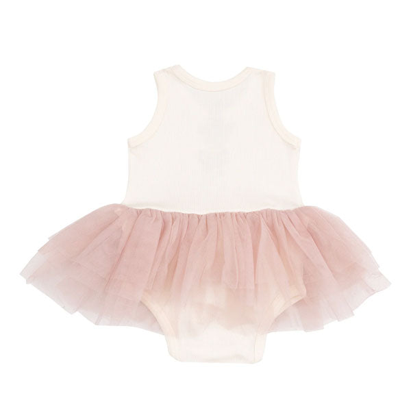 Angel Dear Baby Girls Pink Tank Tulle Bodysuit