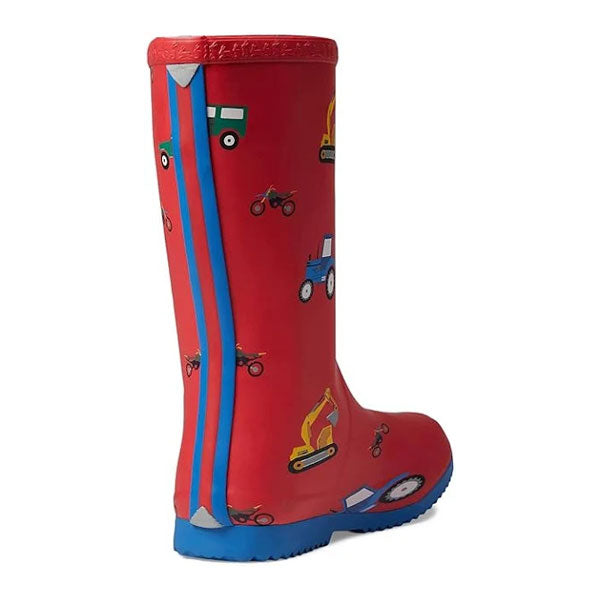 Joules Boys Red Cars Trucks Rain Boots