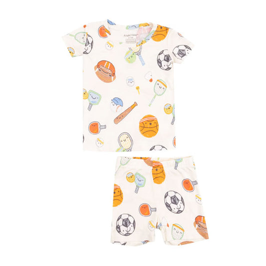 Angel Dear Boys Sports Ball Pajama Short Set