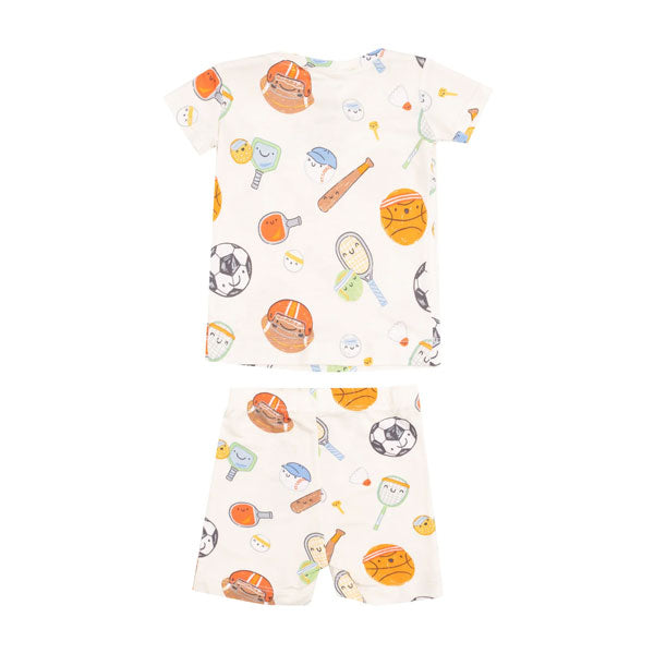 Angel Dear Boys Sports Ball Pajama Short Set