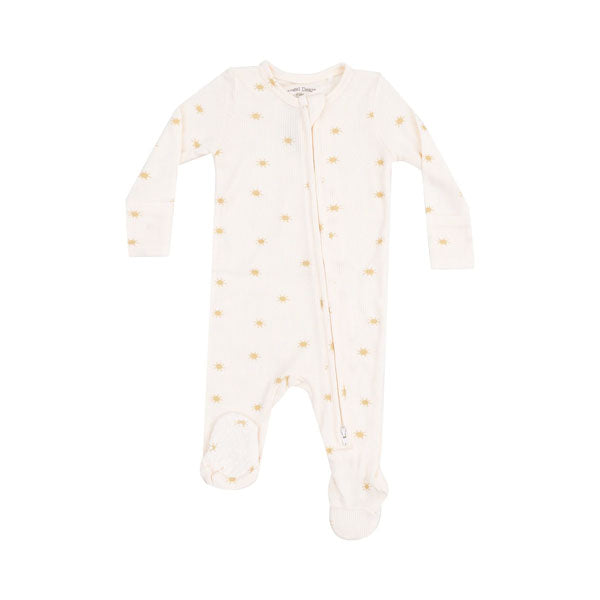 Angel Dear Suns Ribbed 2-Way Zipper Footie Sleeper