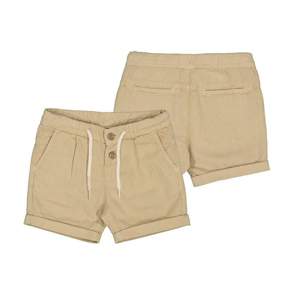 Mayoral Baby Boys Tan Linen Shorts