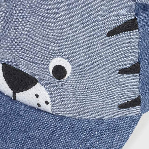 Mayoral Baby Tiger Blue Denim Cap Hat