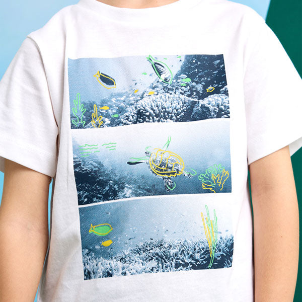 Mayoral Boys Turtle White Top