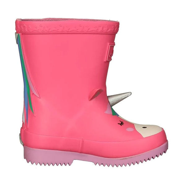 Joules Girls Unicorn Pink Rain Boots