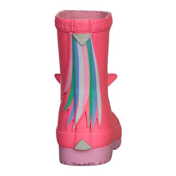 Joules Girls Unicorn Pink Rain Boots