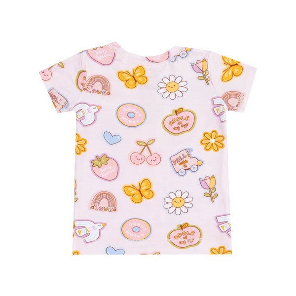 Angel Dear Girls Groovy Vibes Pajama Short Set