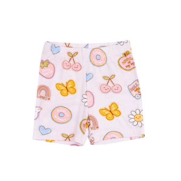 Angel Dear Girls Groovy Vibes Pajama Short Set