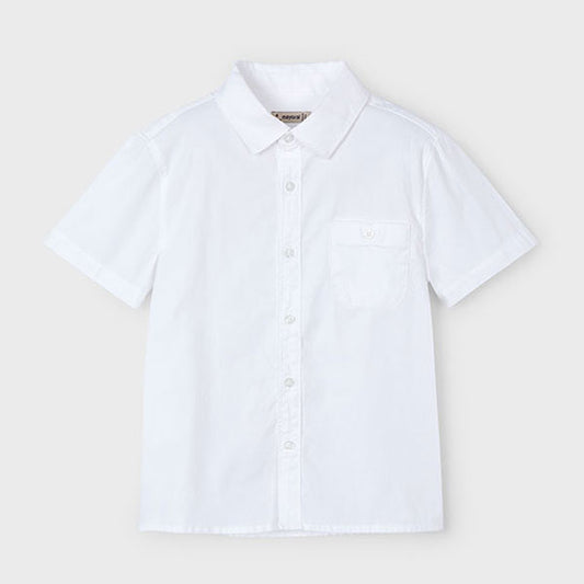 Mayoral Boy White Dress Shirt with Pocket
