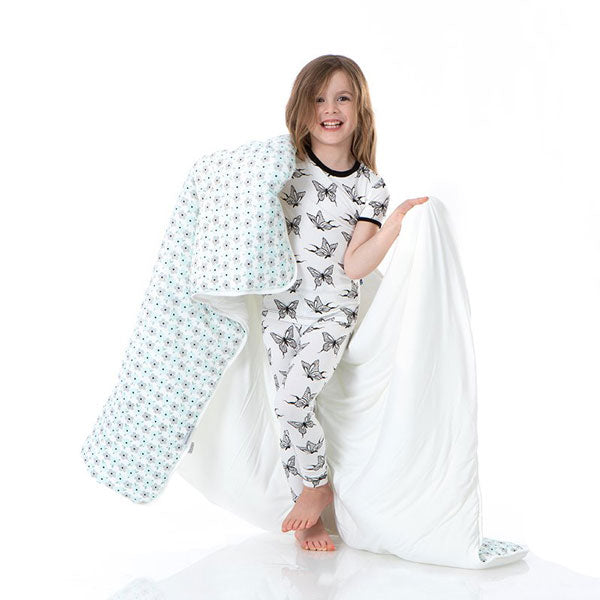 Kickee Pants Butterfly Print Short Sleeve Pajama Set