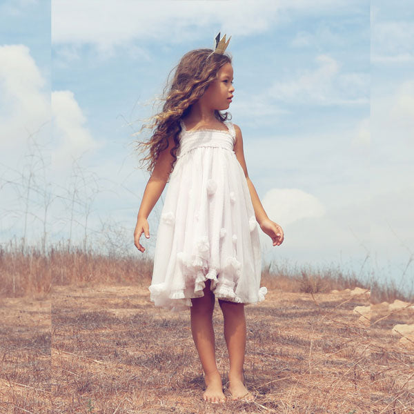 Luna Luna Collection Pink Cloudine Girls Dress in Pink