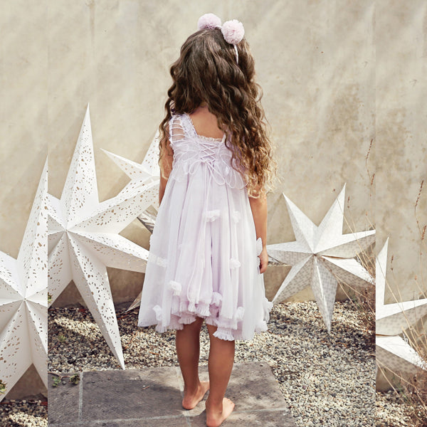 Luna Luna Collection Pink Cloudine Girls Dress in Pink