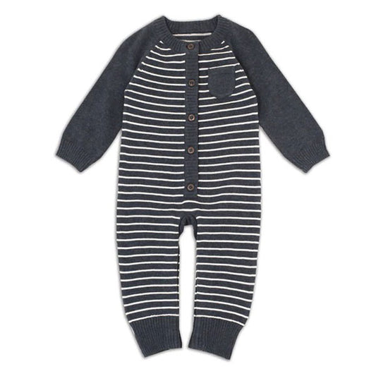 Viverano Organics Heather Gray Knit Overall