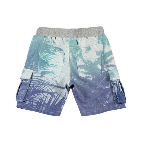 Paper Wings Palm Print Cargo Shorts
