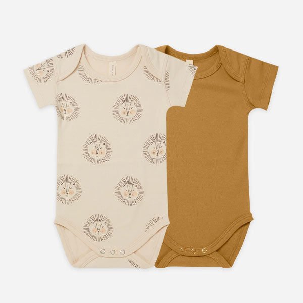 Quincy Mae Honey Sort Sleeve Onesie