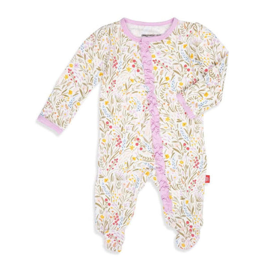 Magnetic Me Ashleigh Floral Modal Ruffle Footie