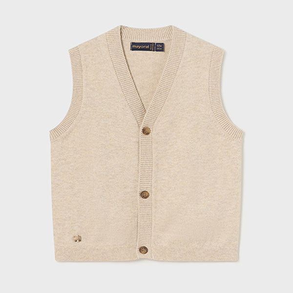 Mayoral Baby Boy Beige Knit Vest